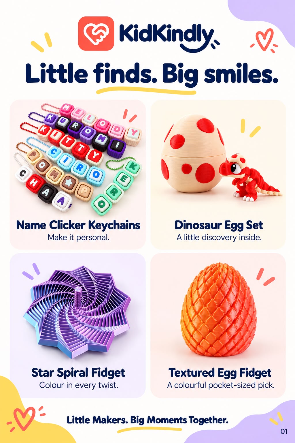 Colourful KidKindly birthday party products